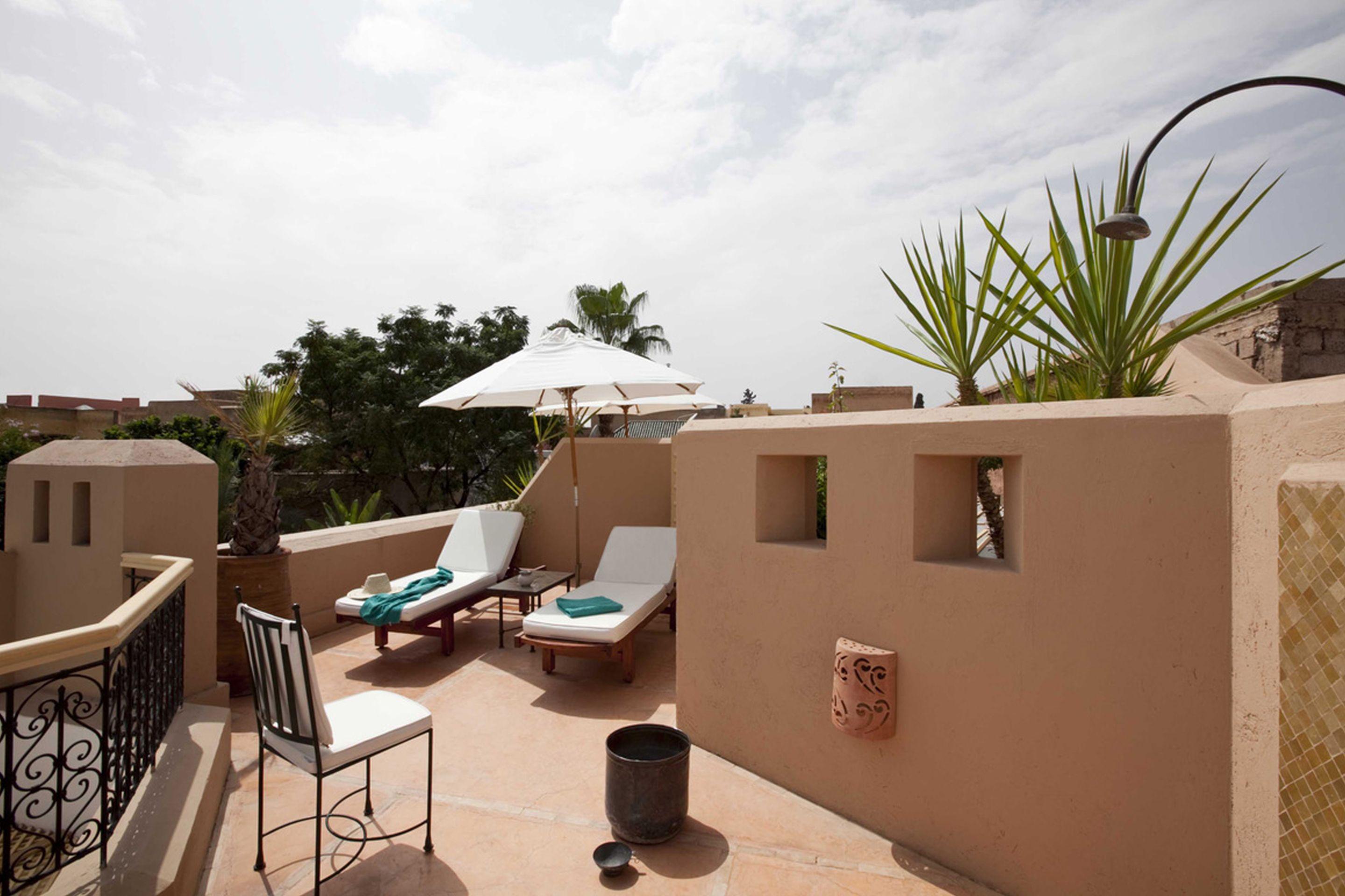 Hotel Les Jardins De La Médina Marrakesh Esterno foto Roof terrace