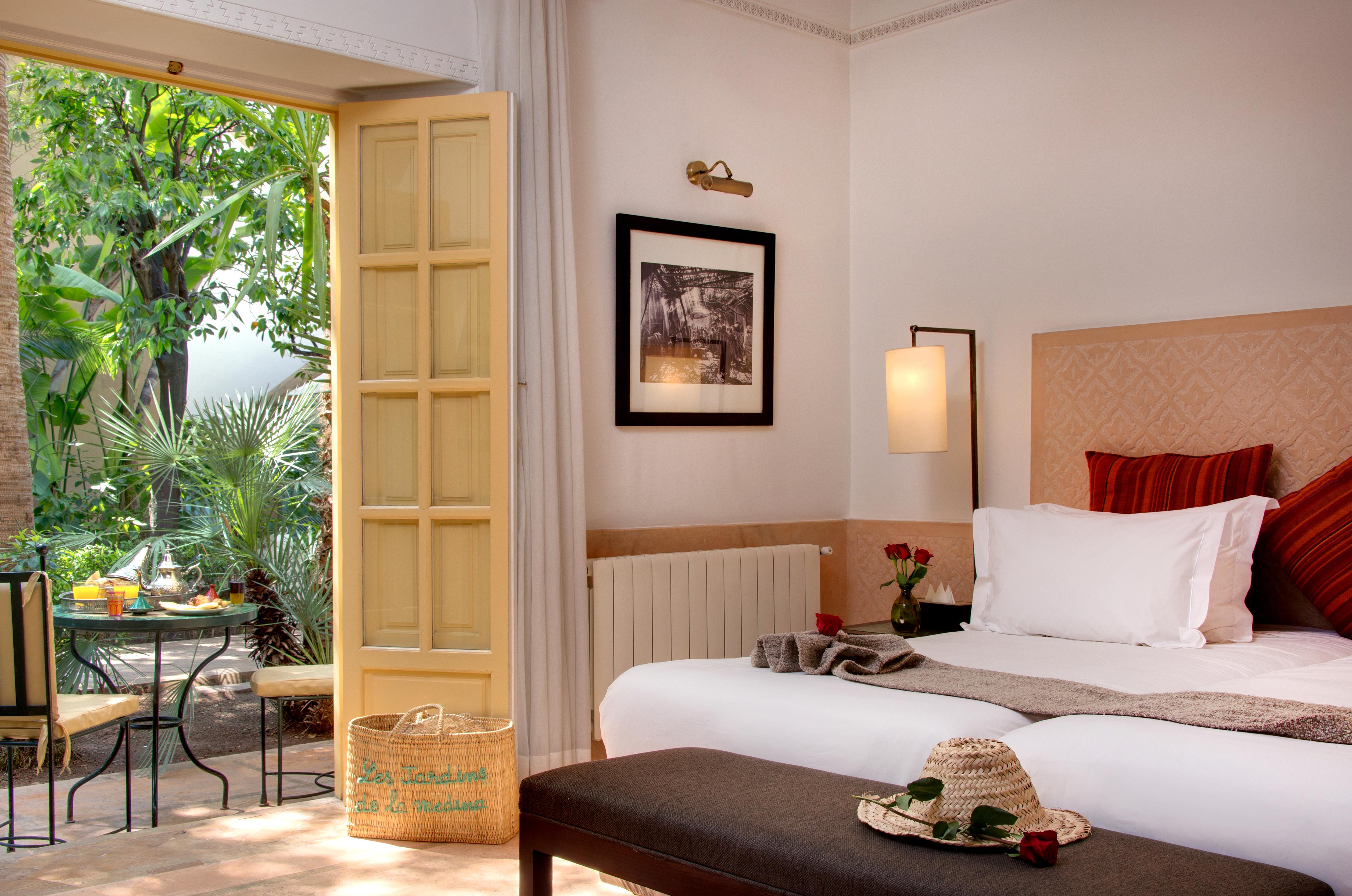 Hotel Les Jardins De La Médina Marrakesh Esterno foto A room at the hotel