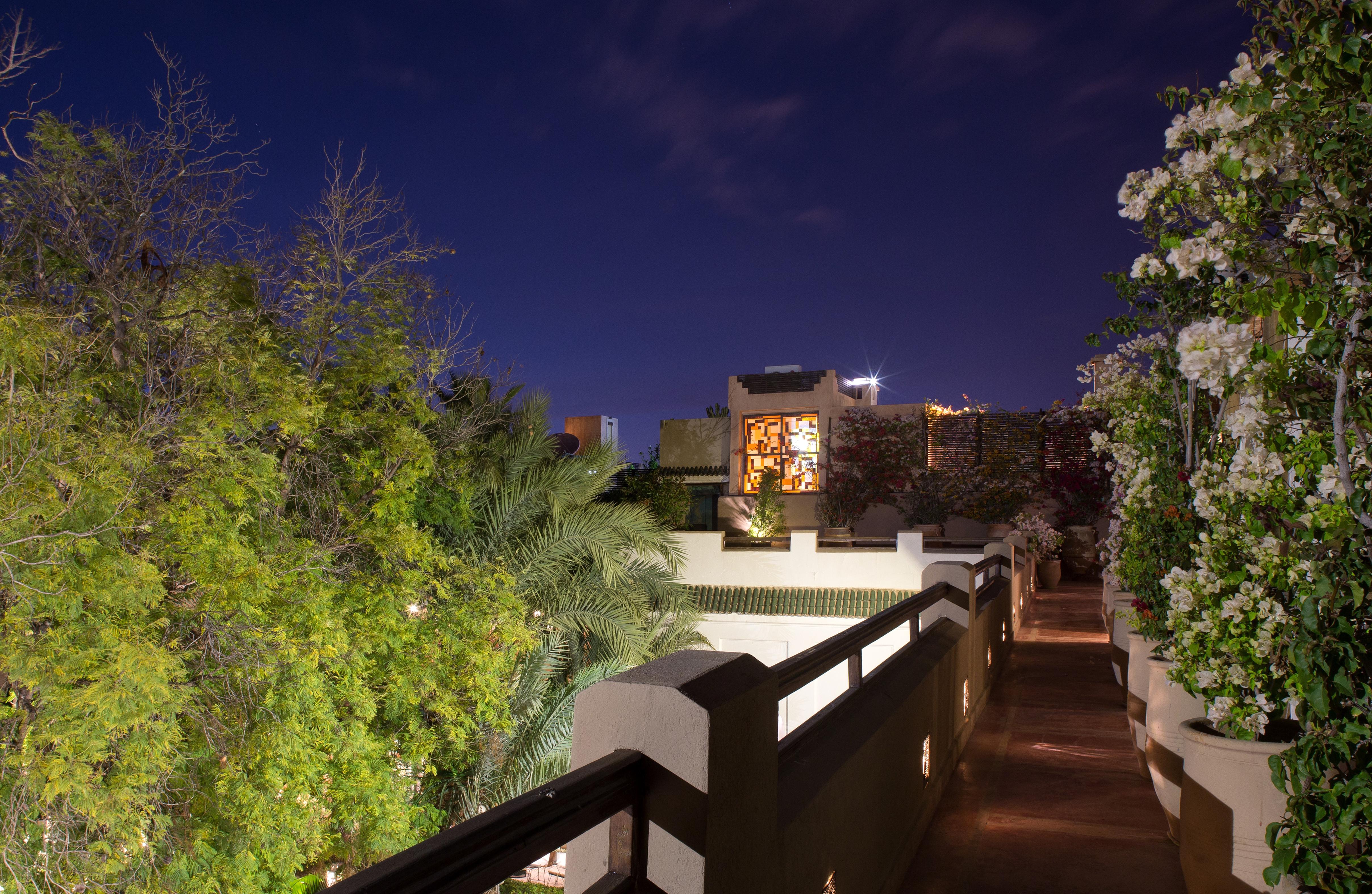 Hotel Les Jardins De La Médina Marrakesh Esterno foto Rooftop terrace